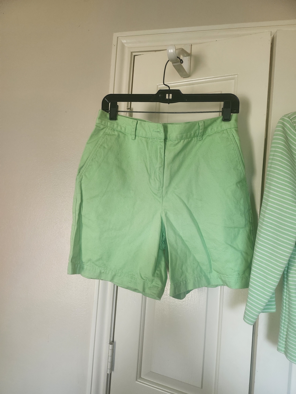 Ralph Lauren Mint Green Cotton Bermuda Shorts